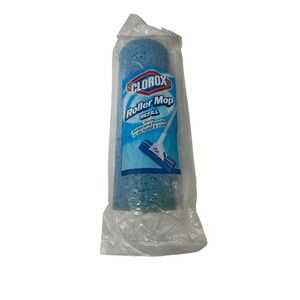 Clorox Roller Mop Refill Blue Antimicrobial‎ Sponge Open Package Unused